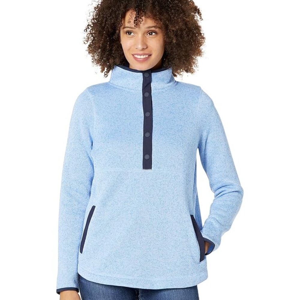 HTF NWT Vineyard Vines Sweater Fleece Snap-Placket